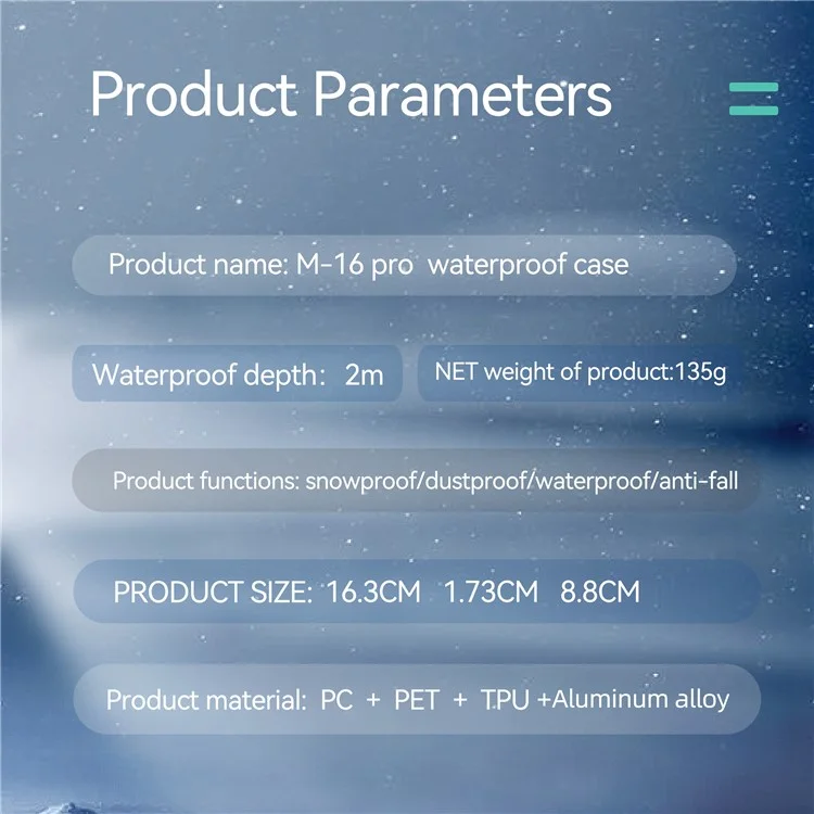 SHELLBOX M Series For iPhone 16 Pro IP68 Waterproof Case Metal Diving Phone Cover Compatible with MagSafe - Black-Cellmalls