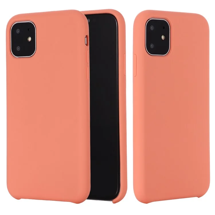 For iPhone 11 Pro 5.8 inch (2019) Soft Liquid Silicone Phone Back Shockproof Smartphone Cover - Black-Cellmalls