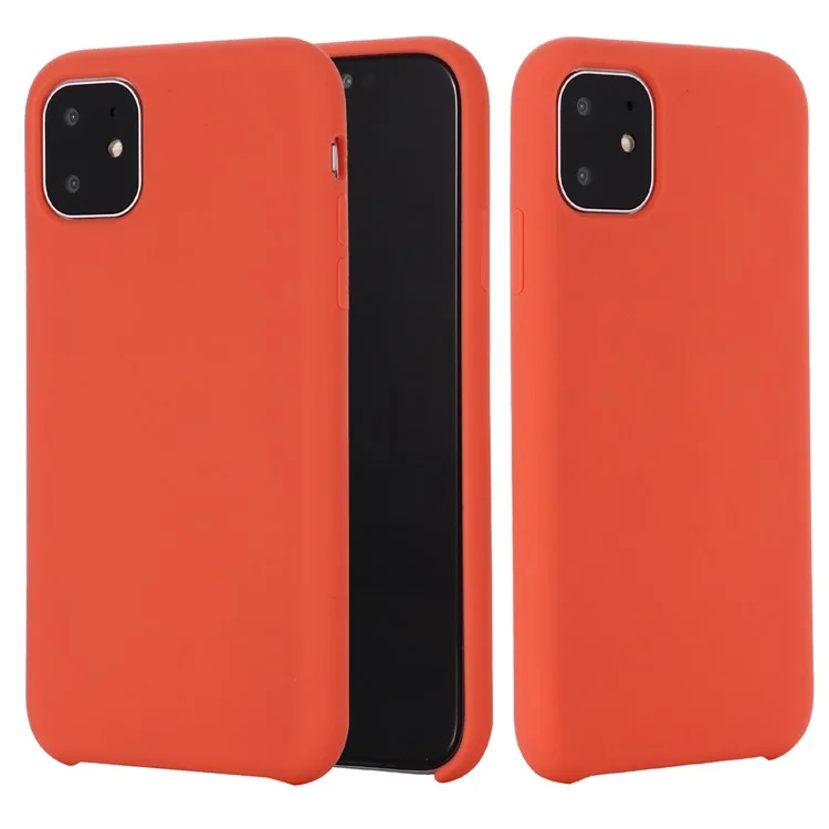 For iPhone 11 Pro 5.8 inch (2019) Soft Liquid Silicone Phone Back Shockproof Smartphone Cover - Black-Cellmalls