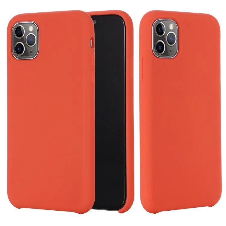 For iPhone 11 Pro Max 6.5 inch (2019) Soft Liquid Silicone Phone Casing - Black-Cellmalls