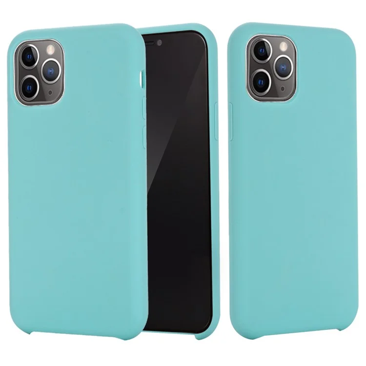 For iPhone 11 Pro Max 6.5 inch (2019) Soft Liquid Silicone Phone Casing - Black-Cellmalls