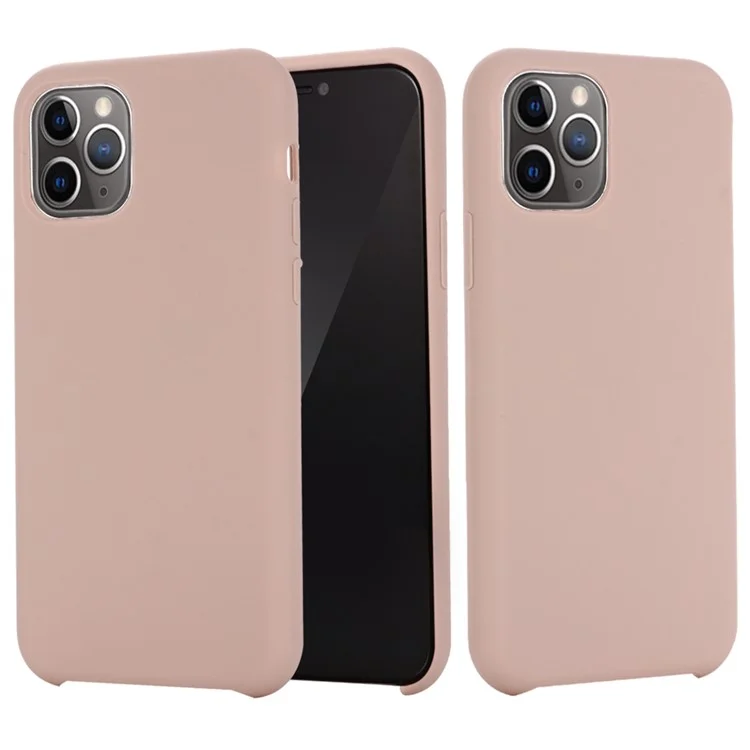 For iPhone 11 Pro Max 6.5 inch (2019) Soft Liquid Silicone Phone Casing - Black-Cellmalls