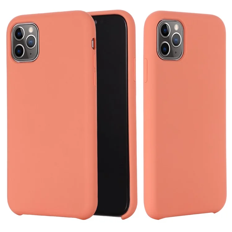 For iPhone 11 Pro Max 6.5 inch (2019) Soft Liquid Silicone Phone Casing - Black-Cellmalls