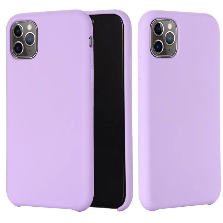 For iPhone 11 Pro Max 6.5 inch (2019) Soft Liquid Silicone Phone Casing - Black-Cellmalls