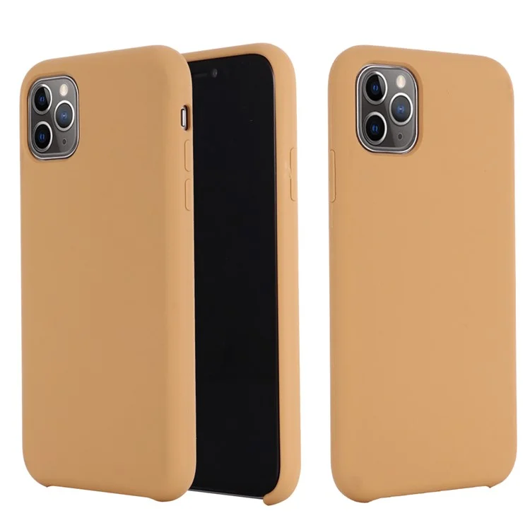 For iPhone 11 Pro Max 6.5 inch (2019) Soft Liquid Silicone Phone Casing - Black-Cellmalls