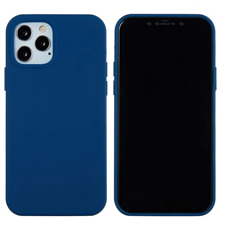 Liquid Silicone Solid Color Protective Phone Case for iPhone 13 Pro Max 6.7 inch - Mint Green-Cellmalls