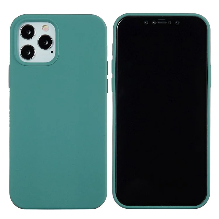Liquid Silicone Solid Color Protective Phone Case for iPhone 13 Pro Max 6.7 inch - Mint Green-Cellmalls