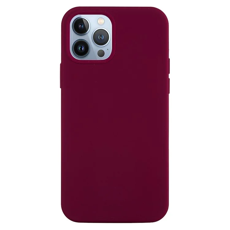 For iPhone 15 Pro Max Liquid Silicone Soft Lining Back Cover Anti-drop Phone Case - Light Purple-Cellmalls