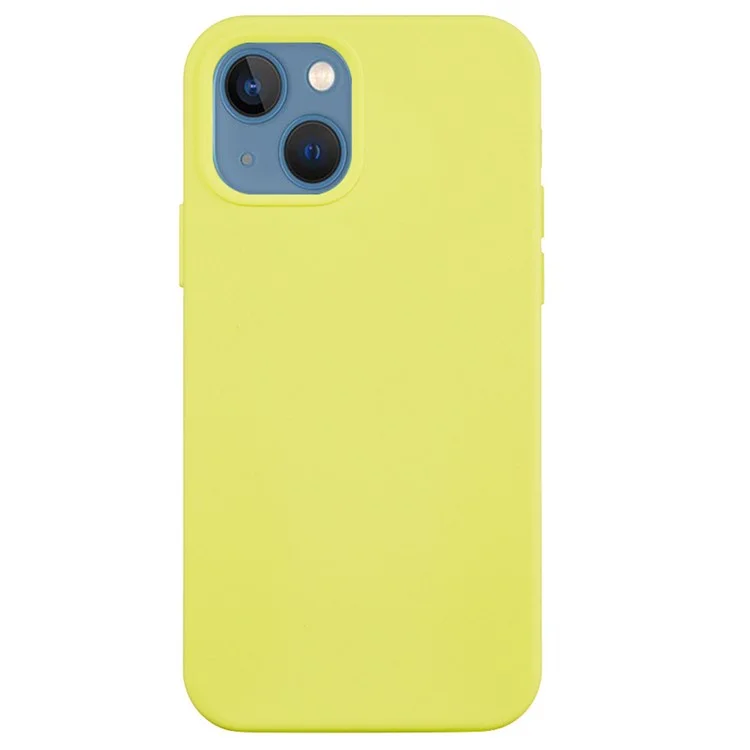 For iPhone 15 Plus Liquid Silicone Anti-drop Phone Case Soft Lining Back Cover - Mint Green-Cellmalls
