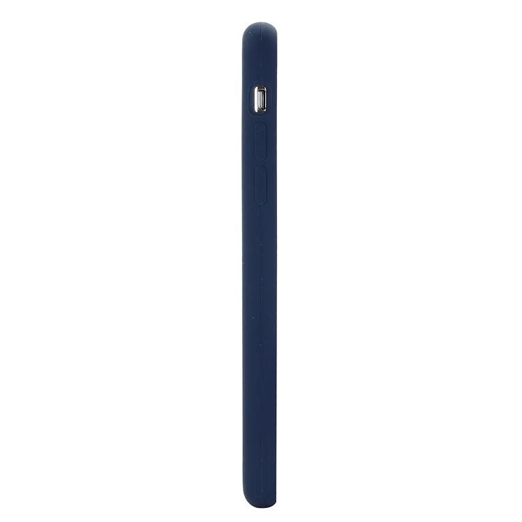 Edge Wrapped Liquid Silicone Mobile Case for iPhone XR 6.1 inch - Blue-Cellmalls