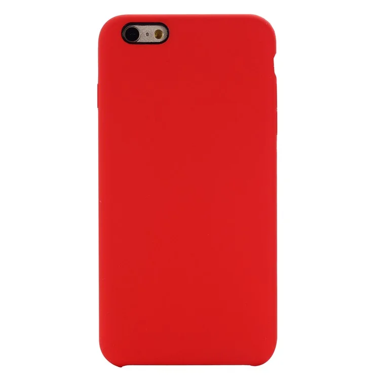 For iPhone 6s/6 Good Protection Soft Mobile Phone Covering Edge Wrapped Liquid Silicone Case - Red-Cellmalls