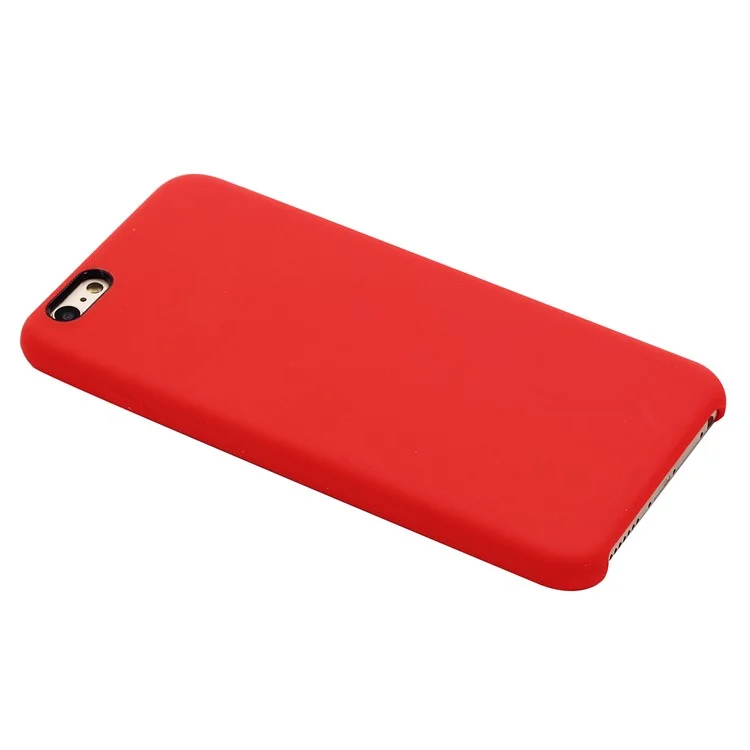 For iPhone 6s/6 Good Protection Soft Mobile Phone Covering Edge Wrapped Liquid Silicone Case - Red-Cellmalls