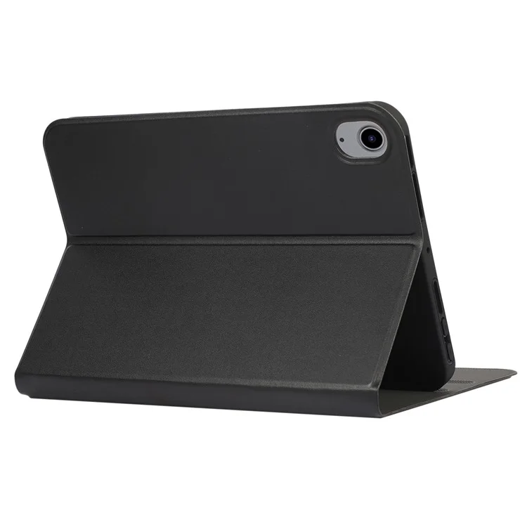 PU Leather Drop-Proof Case for iPad (2025) / 10.9 (2022) Adjustable Stand Anti-Scratch Tablet Protective Cover - Black-Cellmalls