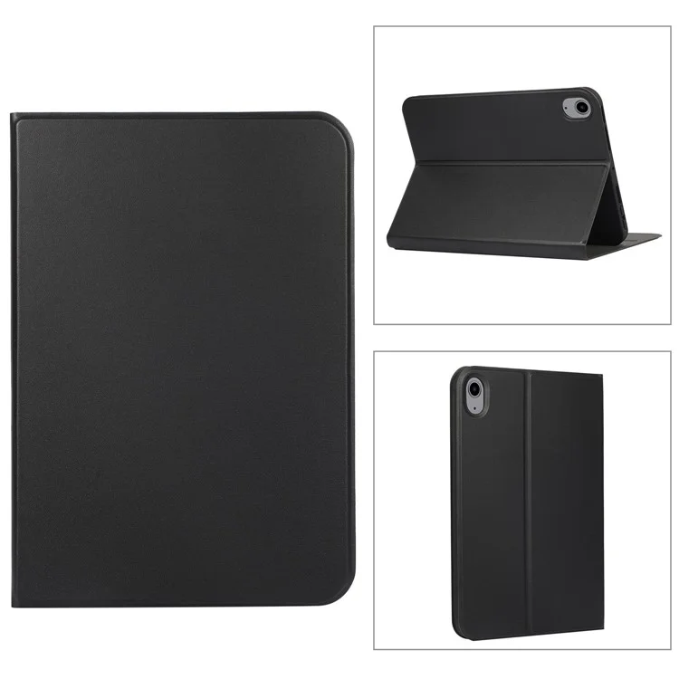 PU Leather Drop-Proof Case for iPad (2025) / 10.9 (2022) Adjustable Stand Anti-Scratch Tablet Protective Cover - Black-Cellmalls