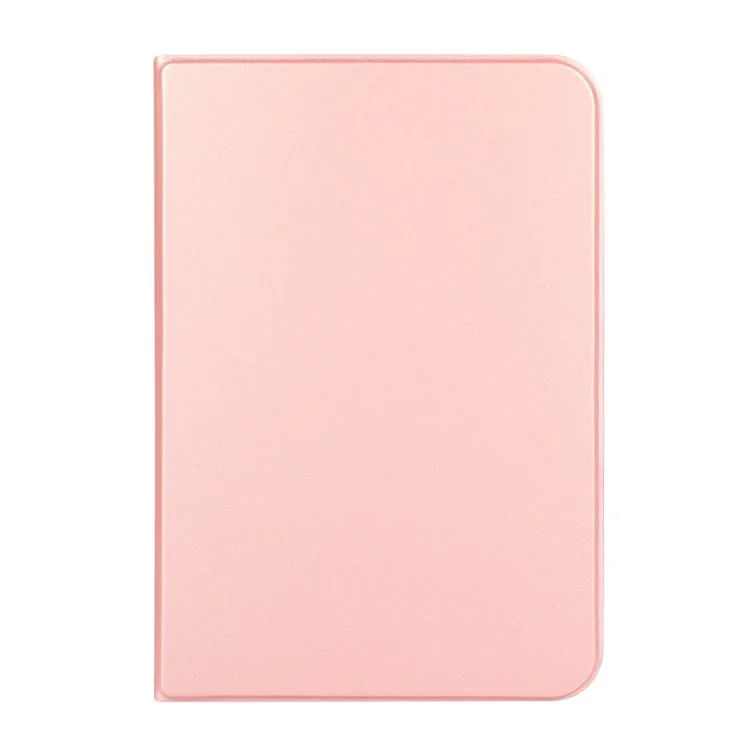 Anti-Scratch Solid Color PU Leather Protective Folio Case Cover with Stand for Apple iPad mini (2024) / mini (2021) / mini 6 - Rose Gold-Cellmalls