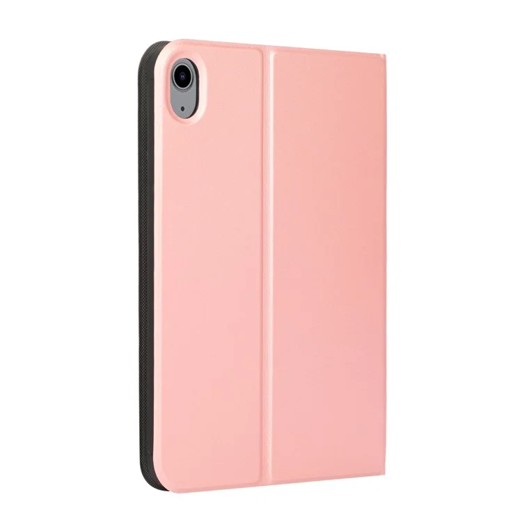 Anti-Scratch Solid Color PU Leather Protective Folio Case Cover with Stand for Apple iPad mini (2024) / mini (2021) / mini 6 - Rose Gold-Cellmalls