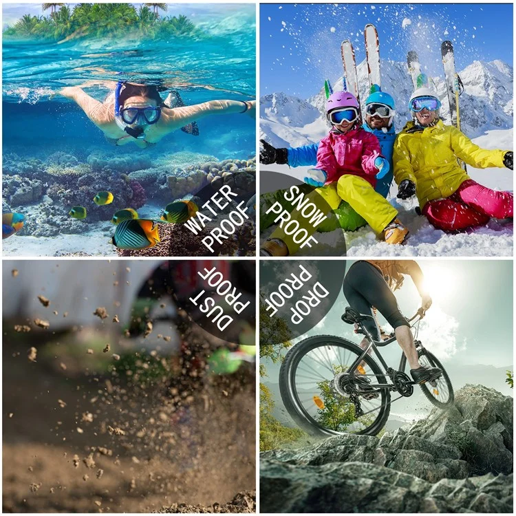 REDPEPPER Dot+ Series For iPhone 15 Phone Case Compatible with MagSafe IP68 Waterproof Clear Phone Cover - Blue-Cellmalls