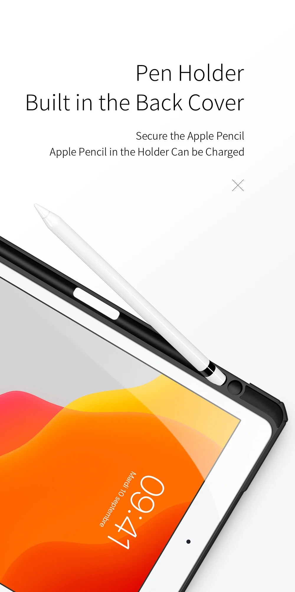 DUX DUCIS TOBY Series Business Style Leather Tablet Case Tri-fold Stand Cover for iPad 10.2 (2021)/(2020)/(2019) - Black-Cellmalls