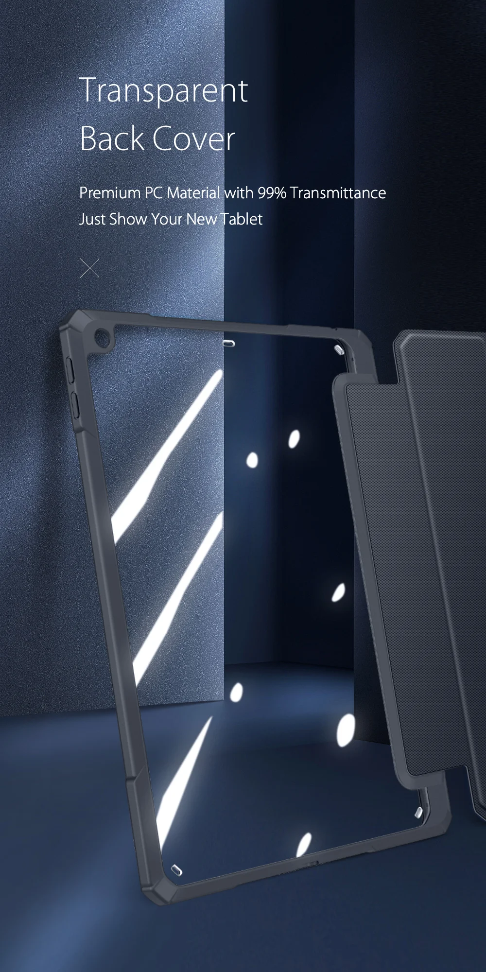 DUX DUCIS TOBY Series Business Style Leather Tablet Case Tri-fold Stand Cover for iPad 10.2 (2021)/(2020)/(2019) - Black-Cellmalls