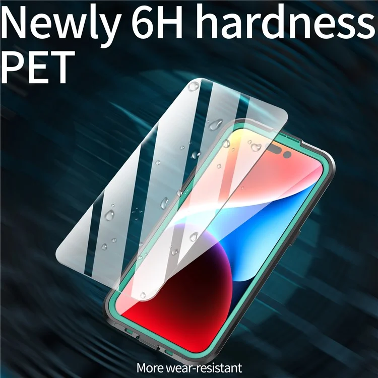 REDPEPPER Dot+ Series For iPhone 15 Pro Max Phone Case Compatible with MagSafe IP68 Waterproof Clear Phone Cover - Blue-Cellmalls