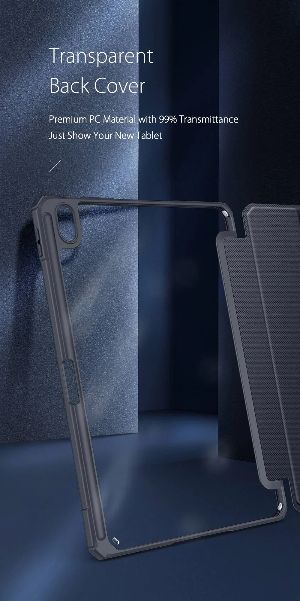 DUX DUCIS TOBY Series For Apple iPad (2025) / 10.9 (2022) TPU+PC+Leather Case Three-Fold Stand Tablet Cover with Pen Slot - Black-Cellmalls