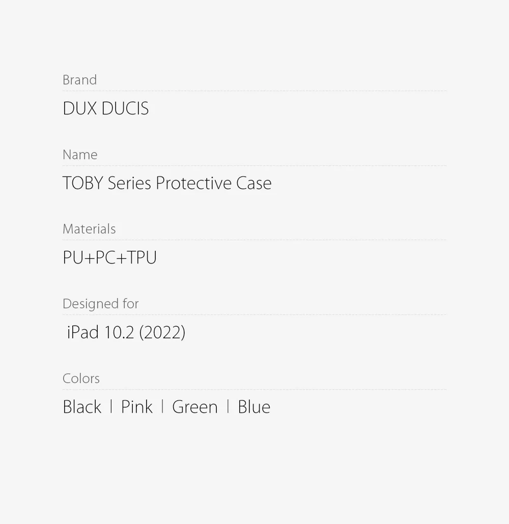 DUX DUCIS TOBY Series For Apple iPad (2025) / 10.9 (2022) TPU+PC+Leather Case Three-Fold Stand Tablet Cover with Pen Slot - Black-Cellmalls