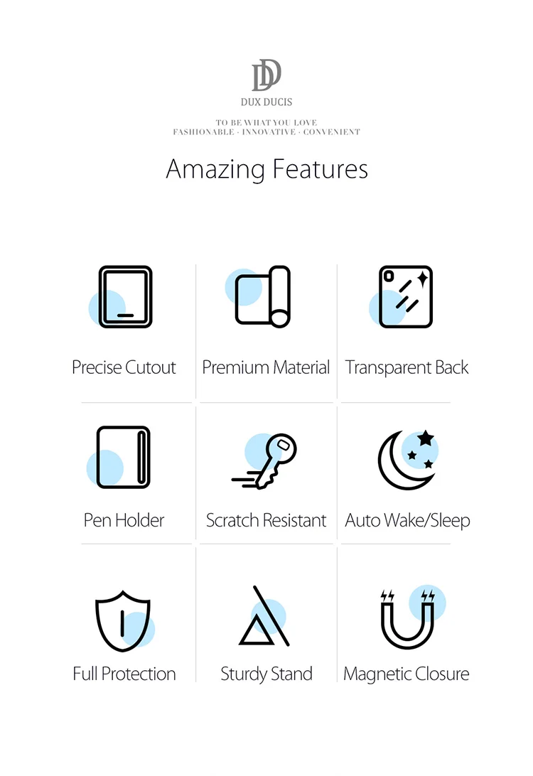 DUX DUCIS TOBY Series Tri-fold Stand Leather Smart Tablet Protective Case Cover for iPad Pro 11 (2022) / (2021) / (2020) / (2018) - Black-Cellmalls