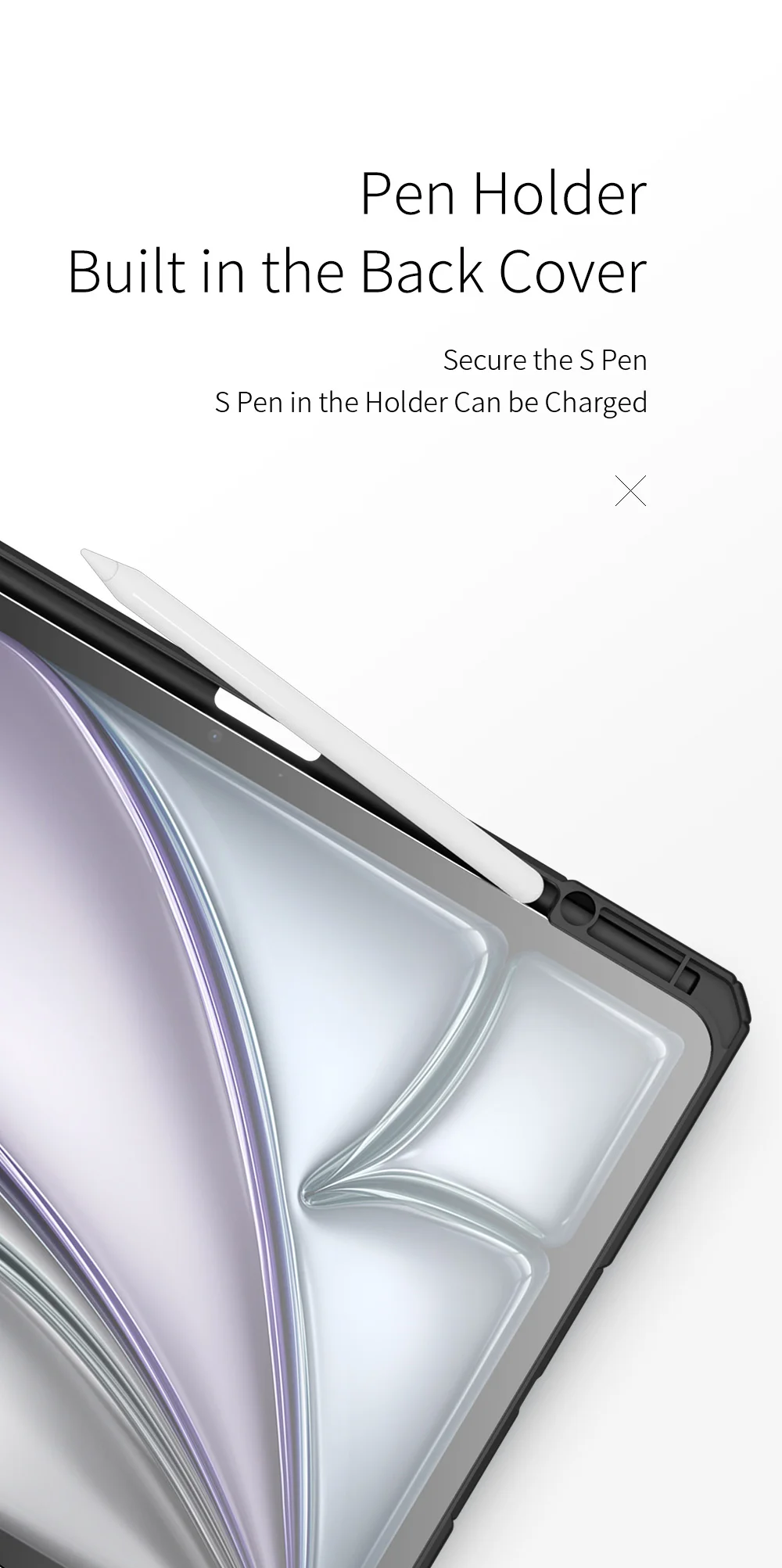 DUX DUCIS TOBY Series For iPad Air 13 (2025) / (2024) / Pro 12.9 (2018) / (2020) / (2021) / (2022) Case Leather Tri-Fold Stand Cover - Black-Cellmalls