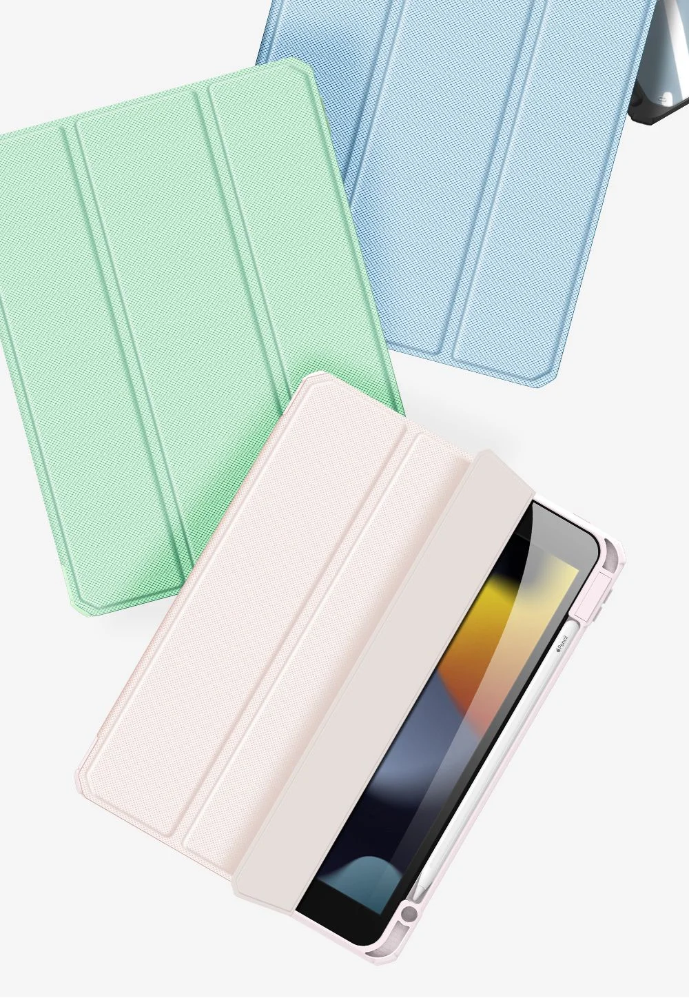 DUX DUCIS TOBY Series For Apple iPad (2025) / 10.9 (2022) TPU+PC+Leather Case Three-Fold Stand Tablet Cover with Pen Slot - Black-Cellmalls