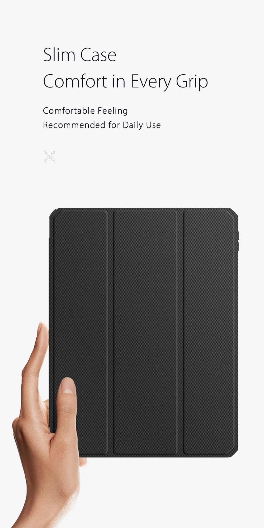 DUX DUCIS TOBY Series For iPad Pro 11 (2024) Case PU Leather Business Tri-fold Stand Tablet Cover with Pen Holder - Black-Cellmalls