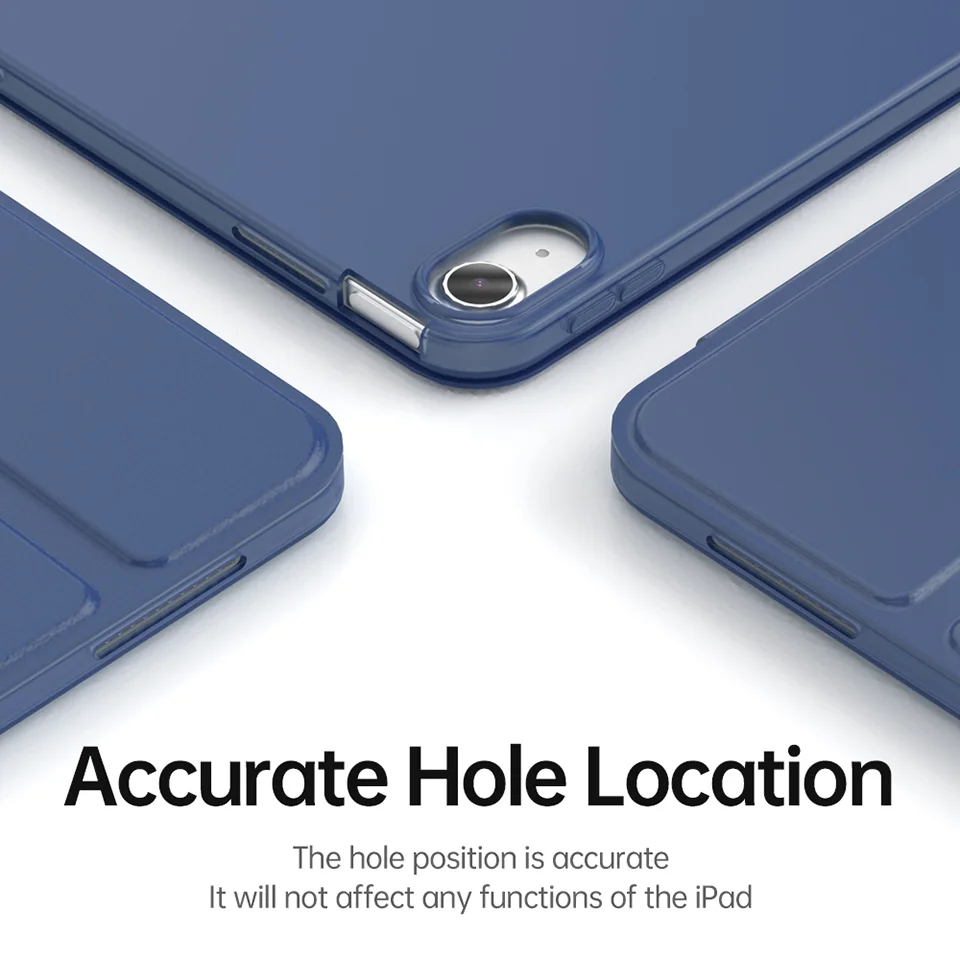 For iPad (2025) / 10.9 (2022) Trifold Stand Tablet Case Auto Wake / Sleep PU Leather Soft TPU Magnetic Shockproof Cover - Green-Cellmalls