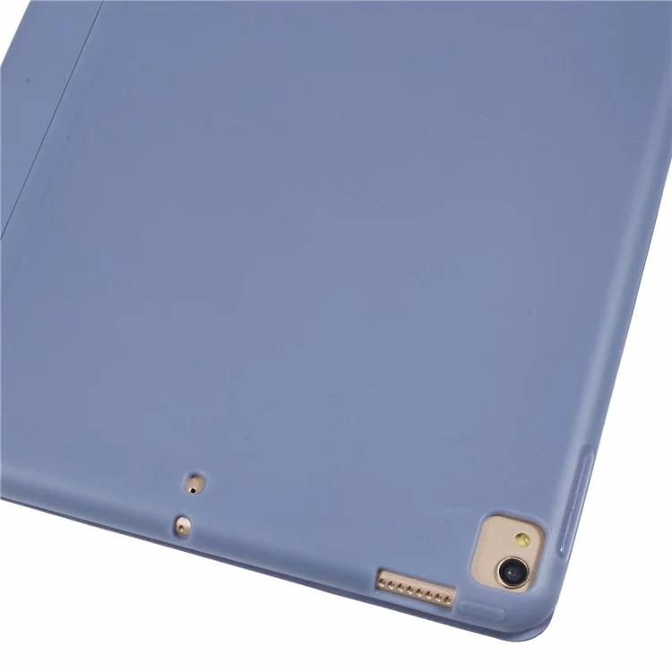 For iPad 10.2 (2021) / (2019) / (2020) / Pro 10.5-inch (2017) Case Tri-Fold Stand PU Leather + TPU Tablet Cover - Dark Blue-Cellmalls