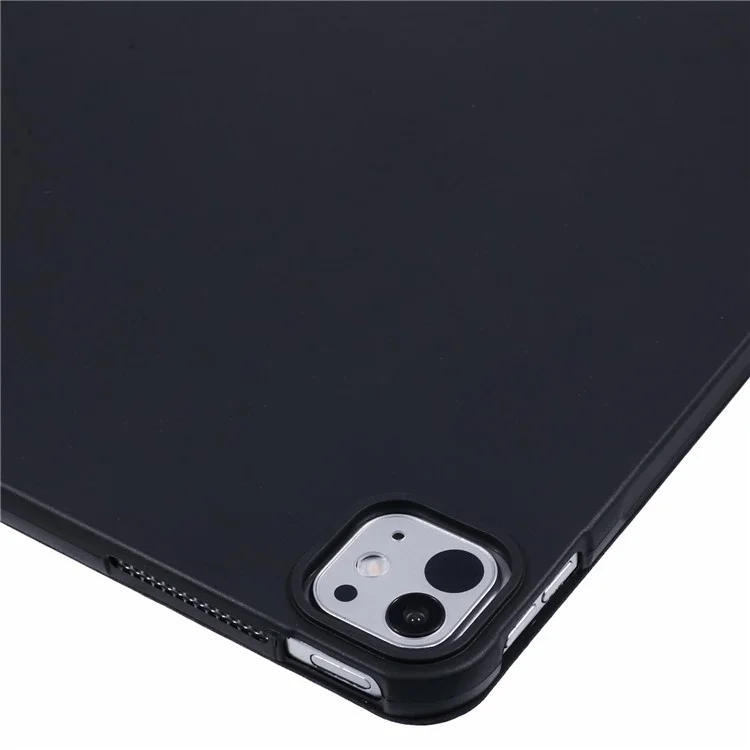 Tri-Fold Stand Smart Wake / Sleep TPU Leather Tablet Cover for iPad Air 13 (2025) / (2024) / Pro 12.9 (2022) (2021) (2020) - Black-Cellmalls