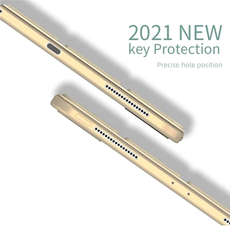 Auto Wake/Sleep Tri-fold Stand TPU Leather Tablet Protective Case Shell for iPad Pro 11-inch (2021) - Black-Cellmalls