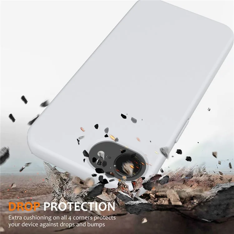 For iPhone 16e Case Compatible with MagSafe Anti-Drop Liquid Silicone Phone Cover - White-Cellmalls