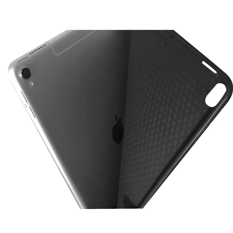 Tri-fold Stand PU Leather Smart Case with Pen Slot for iPad Air 10.5 (2019) / Pro 10.5-inch (2017) - Black-Cellmalls