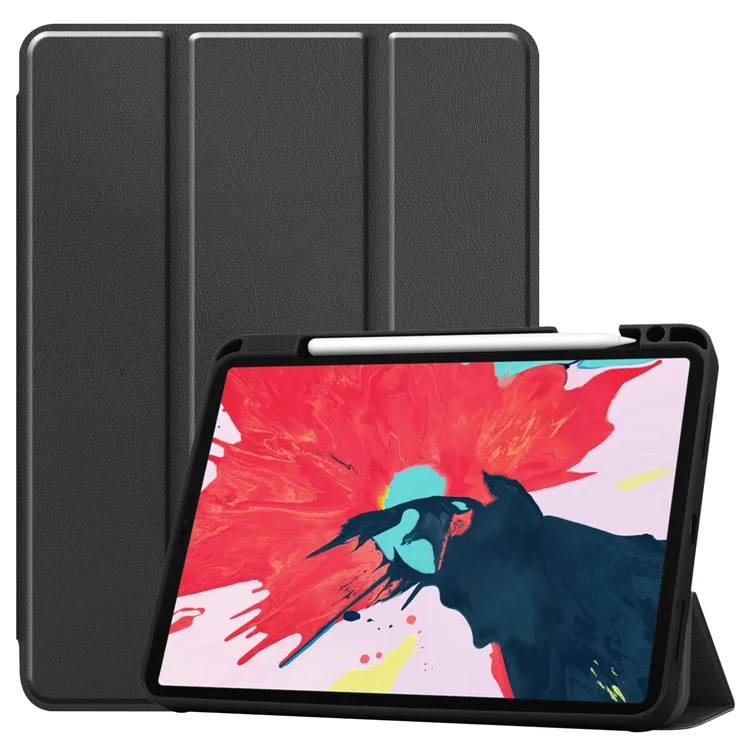 Stand Leather Tablet Case with Pen Slot for iPad Air 11 (2025) / (2024) / Air (2022) (2020) / Pro 11 (2022) (2021) (2020) (2018) - Black-Cellmalls