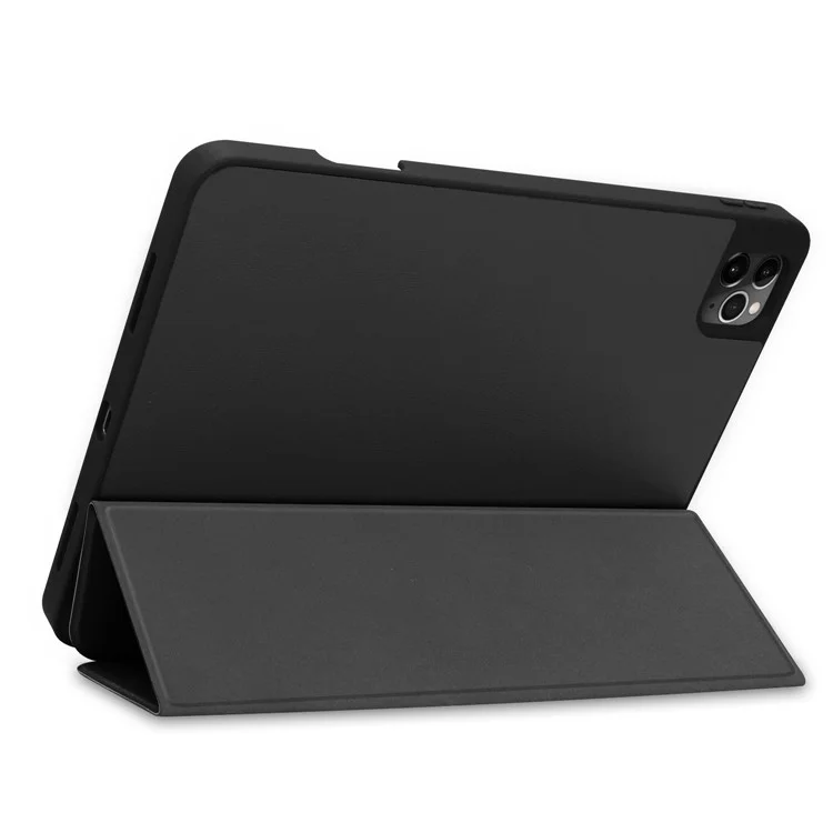 Stand Leather Tablet Case with Pen Slot for iPad Air 11 (2025) / (2024) / Air (2022) (2020) / Pro 11 (2022) (2021) (2020) (2018) - Black-Cellmalls