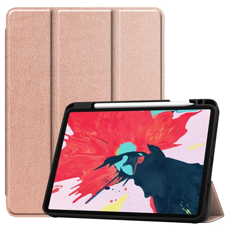 Stand Leather Tablet Case with Pen Slot for iPad Air 11 (2025) / (2024) / Air (2022) (2020) / Pro 11 (2022) (2021) (2020) (2018) - Black-Cellmalls