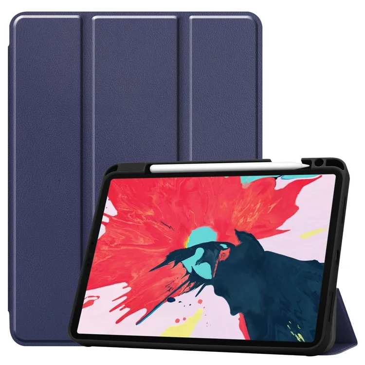 Stand Leather Tablet Case with Pen Slot for iPad Air 11 (2025) / (2024) / Air (2022) (2020) / Pro 11 (2022) (2021) (2020) (2018) - Black-Cellmalls