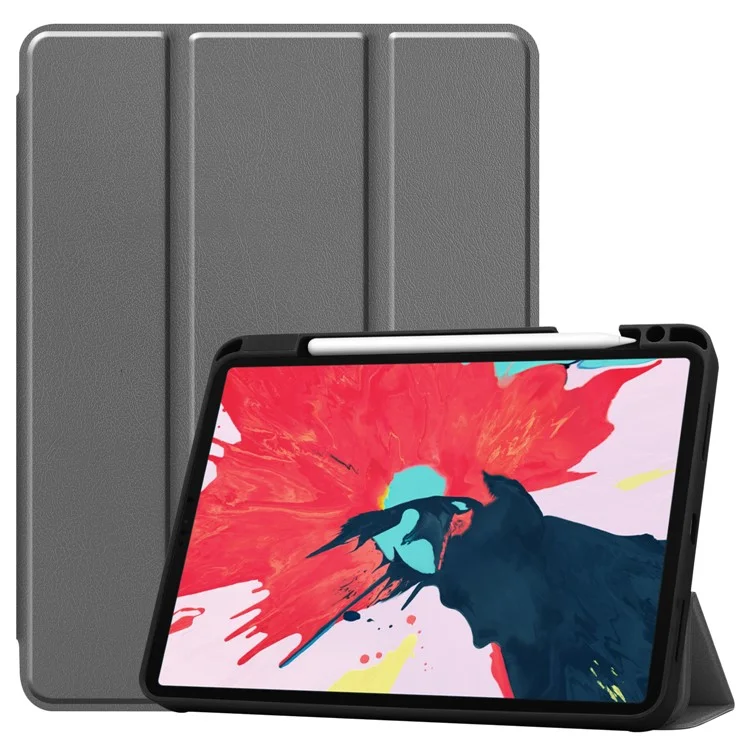 Stand Leather Tablet Case with Pen Slot for iPad Air 11 (2025) / (2024) / Air (2022) (2020) / Pro 11 (2022) (2021) (2020) (2018) - Black-Cellmalls