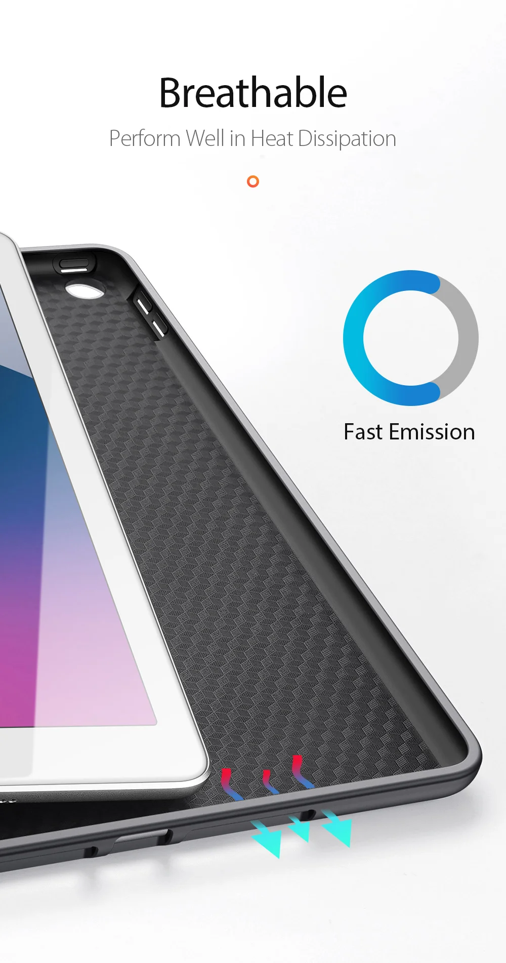 DUX DUCIS DOMO Series for iPad 10.2 (2021) / (2020) / (2019) Case Tri-Fold Stand PU Leather Smart Tablet Cover - Rose Gold-Cellmalls