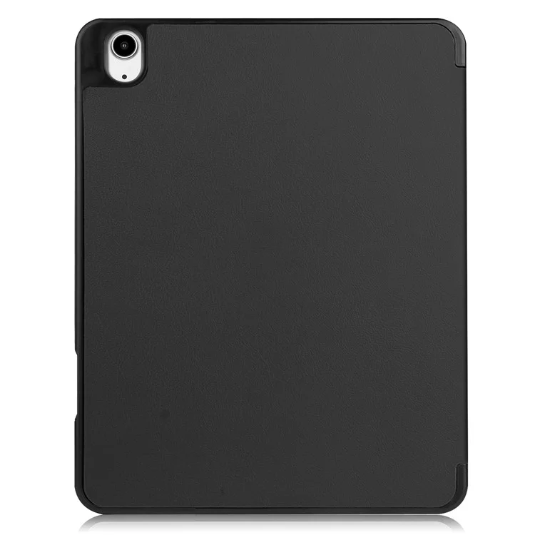 For iPad Air 13 (2025) / (2024) Stand Case Shock-Absorbent Leather Tablet Cover with Pen Slot - Black-Cellmalls