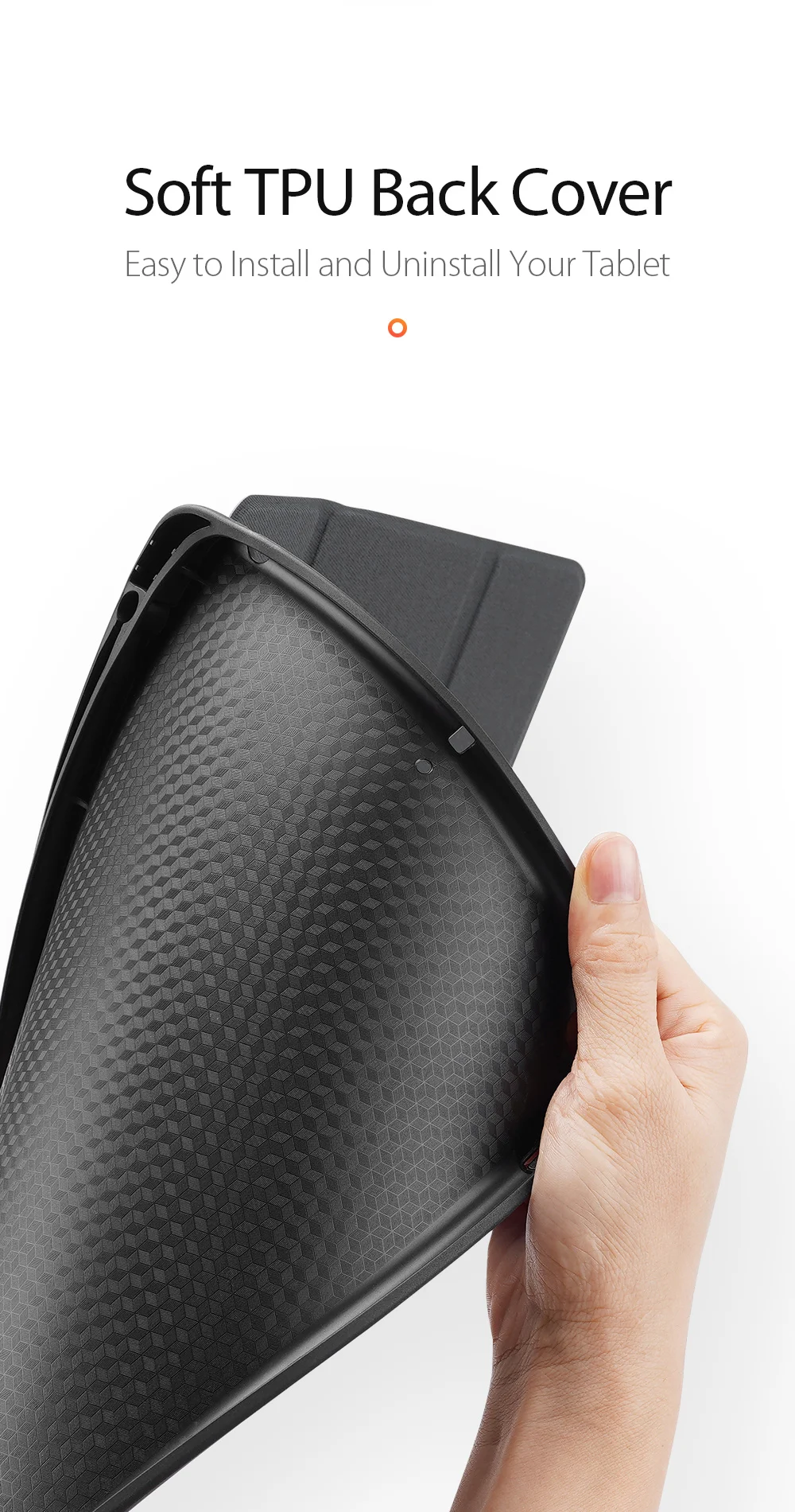 DUX DUCIS DOMO Series for iPad 10.2 (2021) / (2020) / (2019) Case Tri-Fold Stand PU Leather Smart Tablet Cover - Rose Gold-Cellmalls