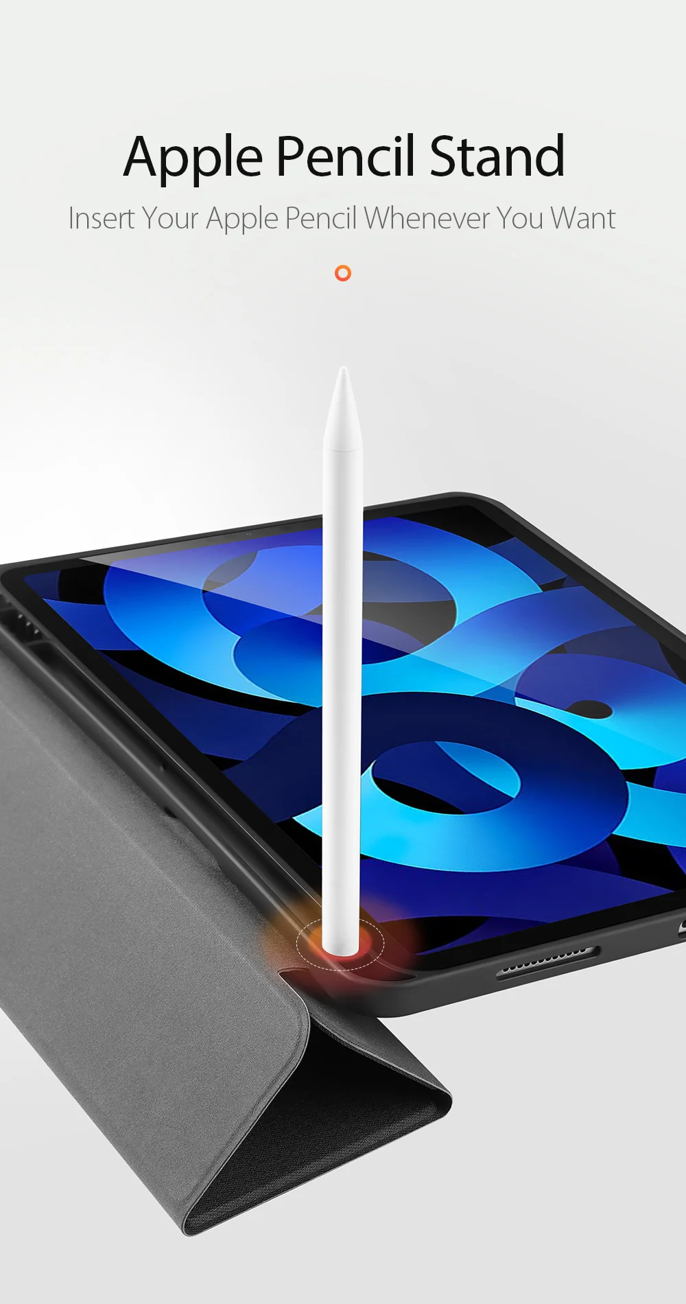 DUX DUCIS DOMO Tri-Fold Stand PU Leather Tablet Cover for iPad Air 11 (2025) / (2024) / Air (2020) / Air (2022) - Rose Gold-Cellmalls