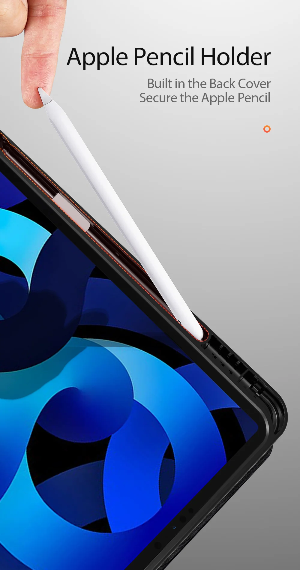 DUX DUCIS DOMO Tri-Fold Stand PU Leather Tablet Cover for iPad Air 11 (2025) / (2024) / Air (2020) / Air (2022) - Rose Gold-Cellmalls