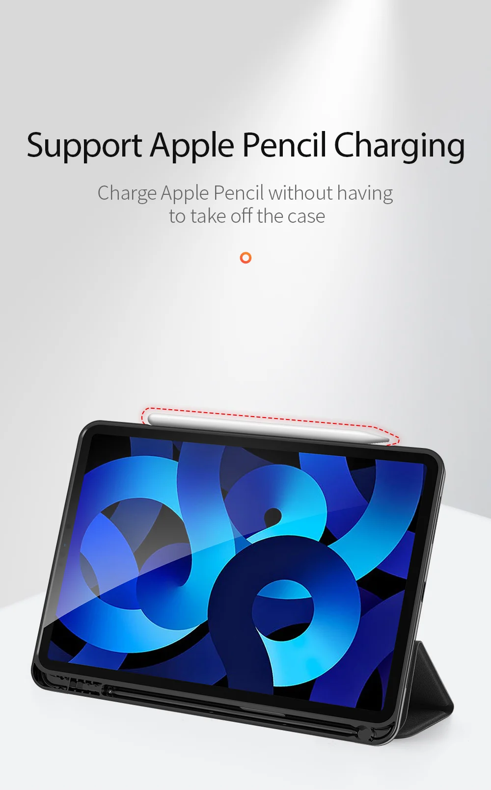 DUX DUCIS DOMO Tri-Fold Stand PU Leather Tablet Cover for iPad Air 11 (2025) / (2024) / Air (2020) / Air (2022) - Rose Gold-Cellmalls