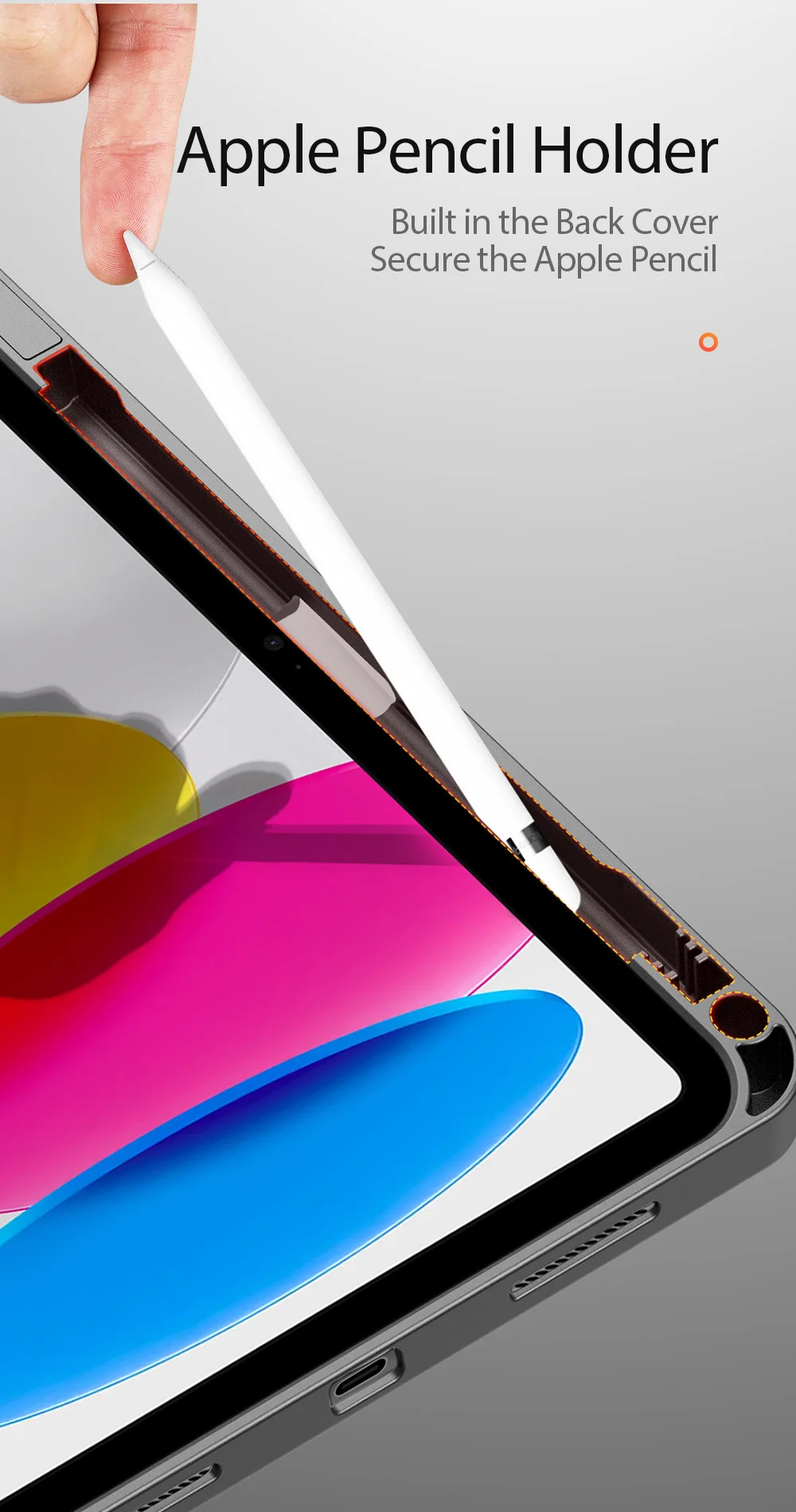 DUX DUCIS Domo Series for iPad (2025) / 10.9 (2022) Case Auto Wake / Sleep Tri-Fold Stand Leather Cover - Pink-Cellmalls