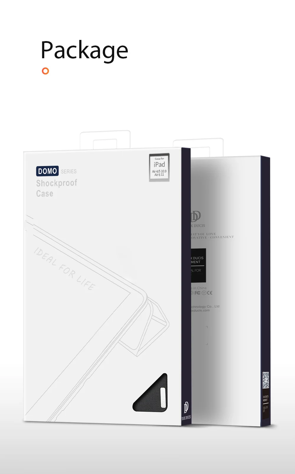 DUX DUCIS DOMO Tri-Fold Stand PU Leather Tablet Cover for iPad Air 11 (2025) / (2024) / Air (2020) / Air (2022) - Rose Gold-Cellmalls