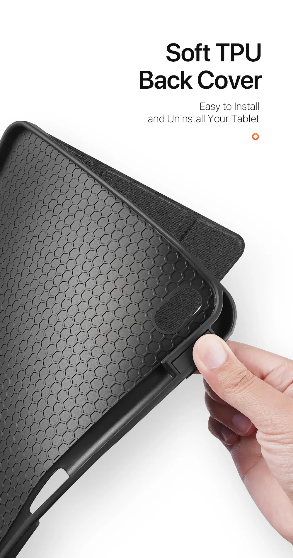 DUX DUCIS Domo Series for iPad Air 13 (2025) / (2024) Case Tri-Fold Stand Leather Smart Tablet Cover with Pencil Holder - Black-Cellmalls